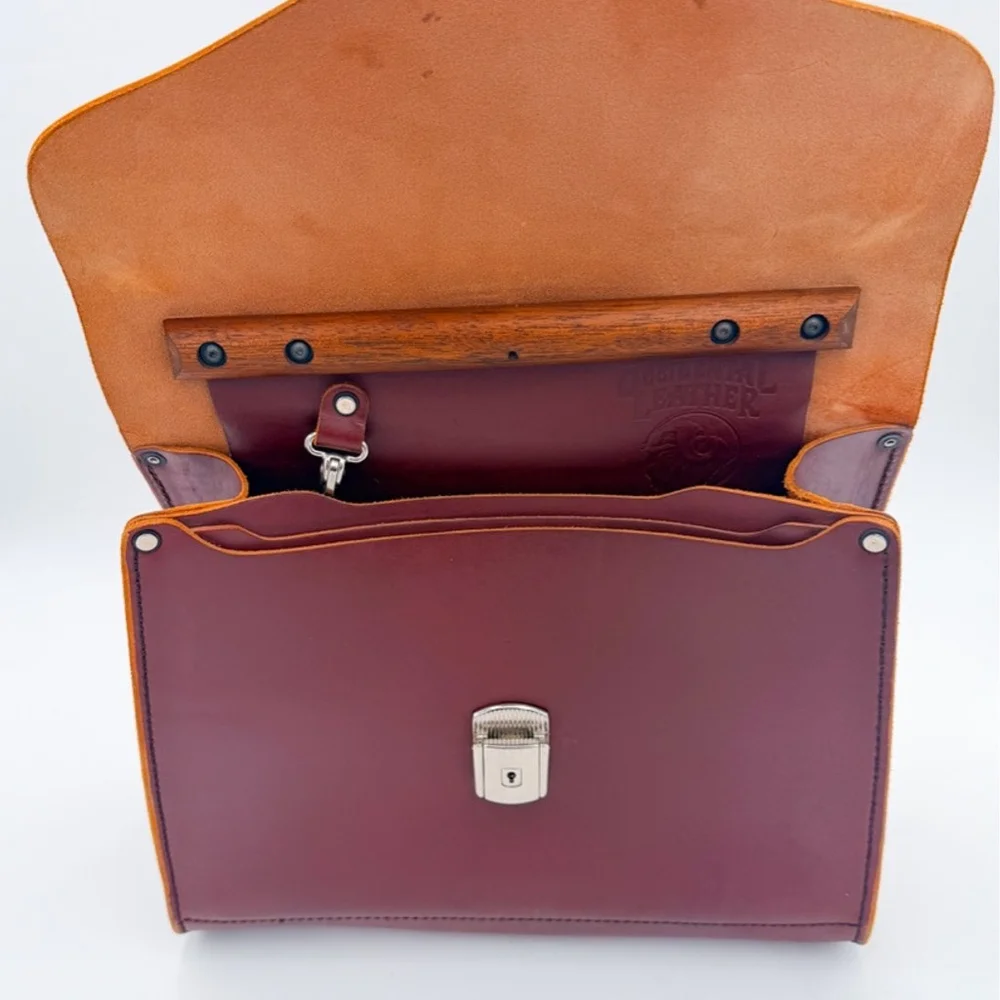 Occidental Leather Walkabout Briefcase Set Rare USA Made Tool Bag Phone Holster